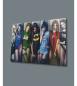 Preview: Sexy hero girls Art Design rectangular special Glass Picture!
